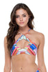 Luli Fama Bellamar High Neck Cutout Top